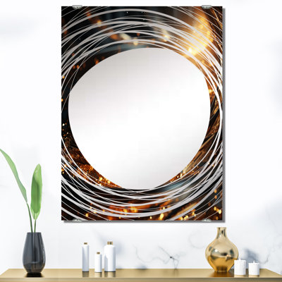 Kanyia - Miroir mural à spirales abstraites grand MIR137895