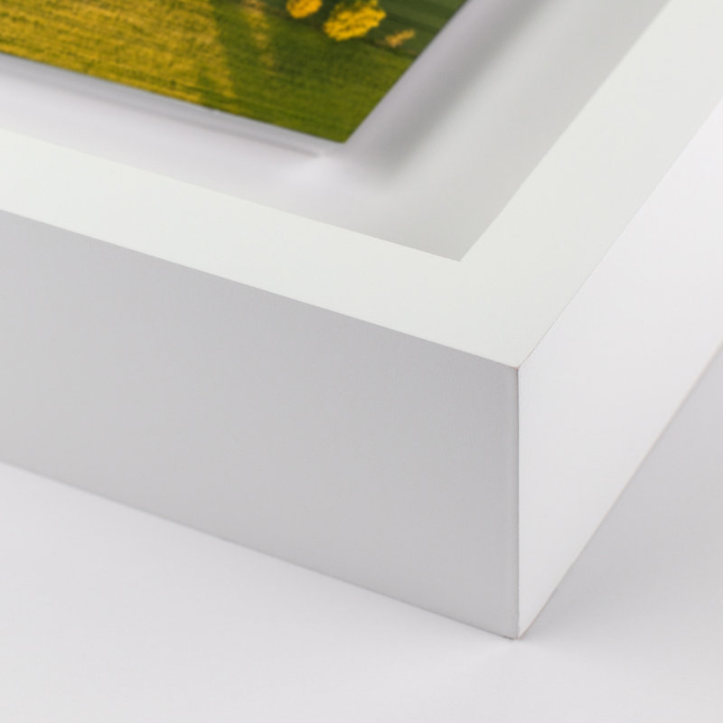 Fields II Print by Jakob Wagner, White, 18" H x 24" W x 1.5" D