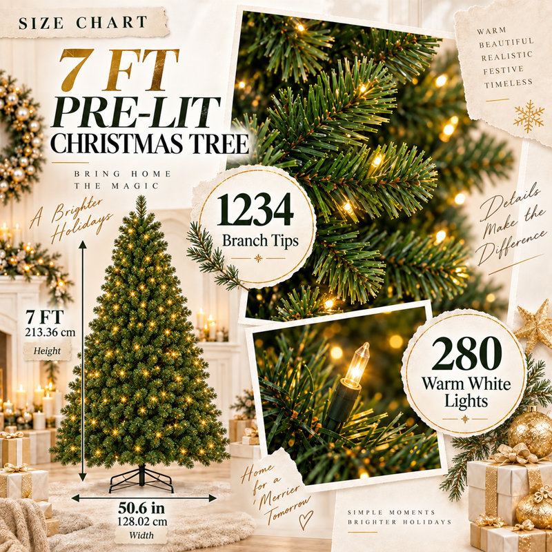 SDS-BJ-NB Christmas Tree, 5.5FT
