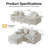 73" Cloud Modular Sectional Sofa, Comfy Compression Couch for Living Room-1117898788
