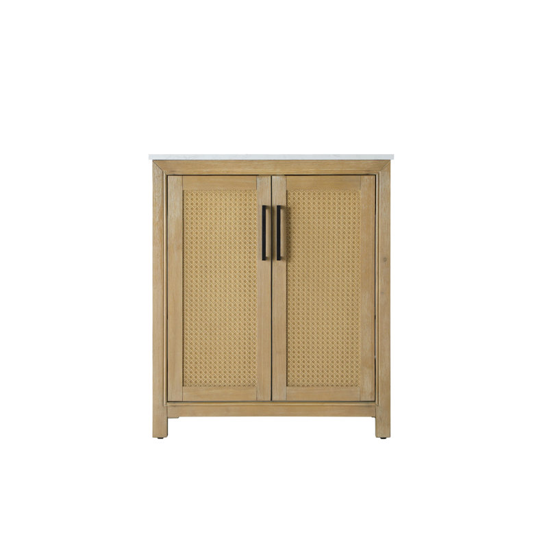 Meuble-lavabo simple 30 po, Lin chêne