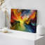 "Colorful Abstract Pastel Strokes Bright", ensemble de 3 reproductions d'art sur toiles plates encadrées-96384555-96384556