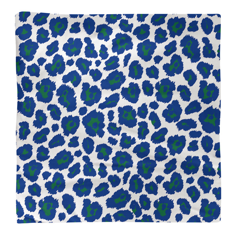 Serviette de foot de foot à dos de Seattle, 10 po x 10 po, Blanc / Vert / Bleu