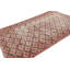 Vintage Distressed Rug, Pink And Green Geometric Floral Pattern - Rug & Kilim
