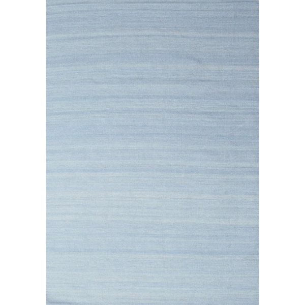 East Urban Home Contemporary Sky Blue Area Rug | Wayfair