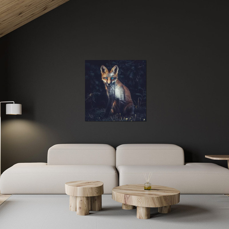 Fox II par - Sans cadre, impression, H 24 po x l 24 po x P 0,25 po