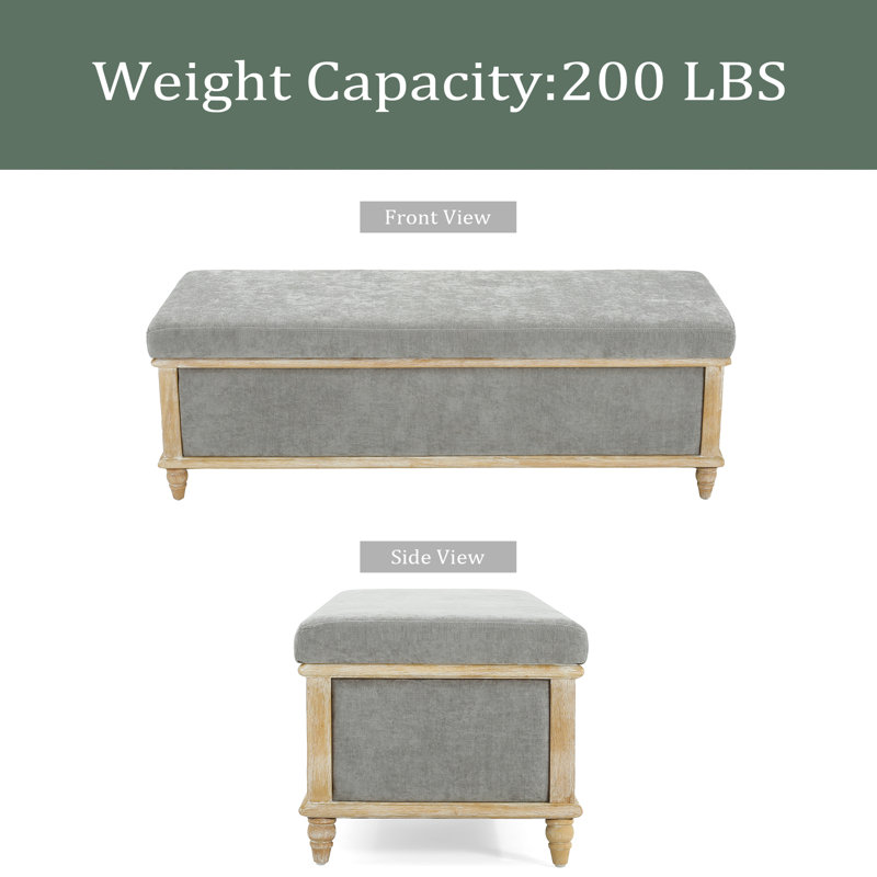 STORAGE Bench, Gray