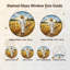 Jesus Walking Stained Glass Window Panel,12"H-1856388513