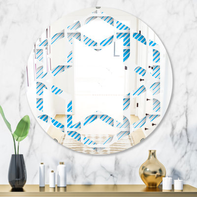 Miroir mural éclectique 3D