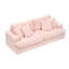 Velours côtelé 3 places avec 4 coussins, élégant et relaxant-490124204-490124202