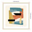 «Bright Terracotta I» par Danny Singh, impression sur bois encadrée-100672370