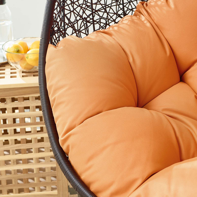 Chaise suspendue d'extérieur Encase de Modway, Orange