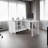 White 2-Shelf Desk with Space-Saving Design
