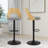 Hittel Swivel Upholstered Adjustable Height Counter Stool with Metal Frame-99418679