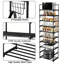 Adjustable Metal Storage Rack, Sturdy Multistory Shelf, Multi-Functional Household Kitchen Shelves