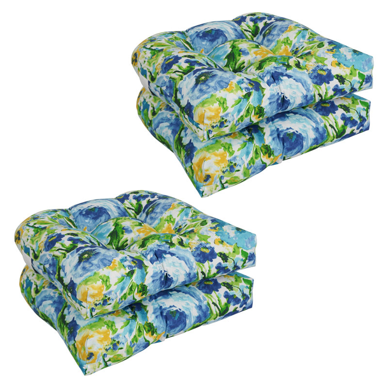 Outdoor 5'' Rocking Chair Seat Cushion, Light Blue