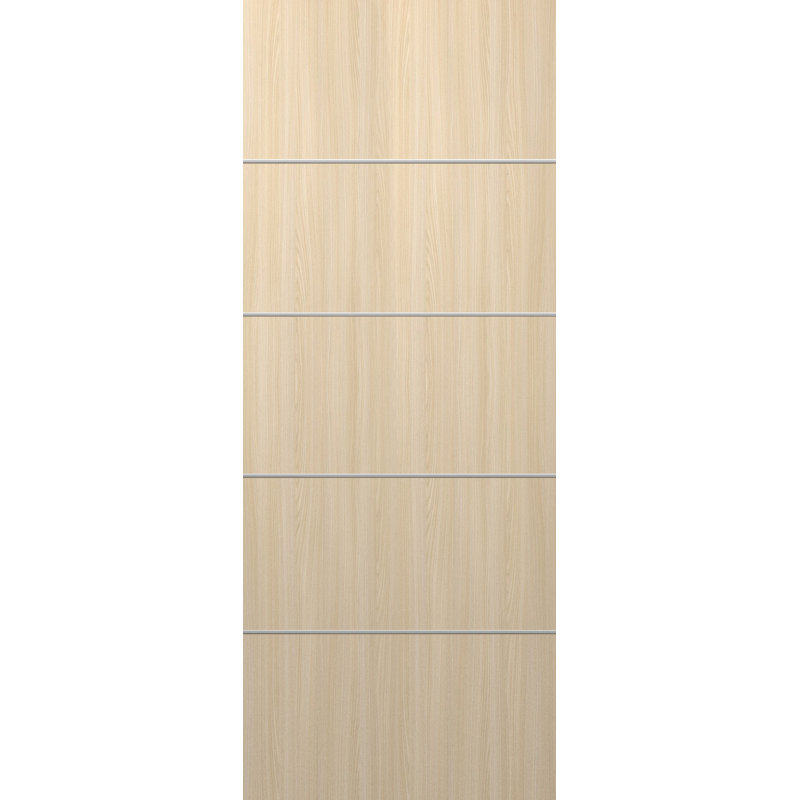 Dalle de porte intérieure standard en bois manufacturé Optima 4H, 31,75 po x 83,23 po, Frêne de la loire