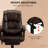 High Back Reclining Office Chair,Massage Office Chair With 6 Vibrating Points With Footrest And Remote-1172445628