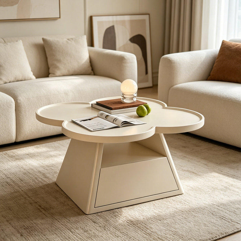Cline, Blanc, H 15,74 po x L 27,55 po x l 27,55 po, Blanc