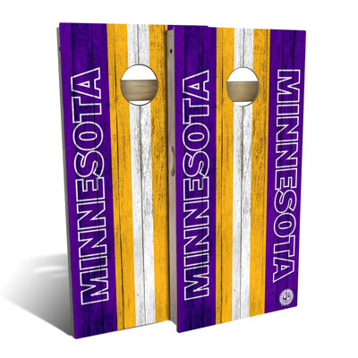 Minnesota Football Cornhole Board Set | Includes (2) Boards, (8) Bags & Optional Accessories