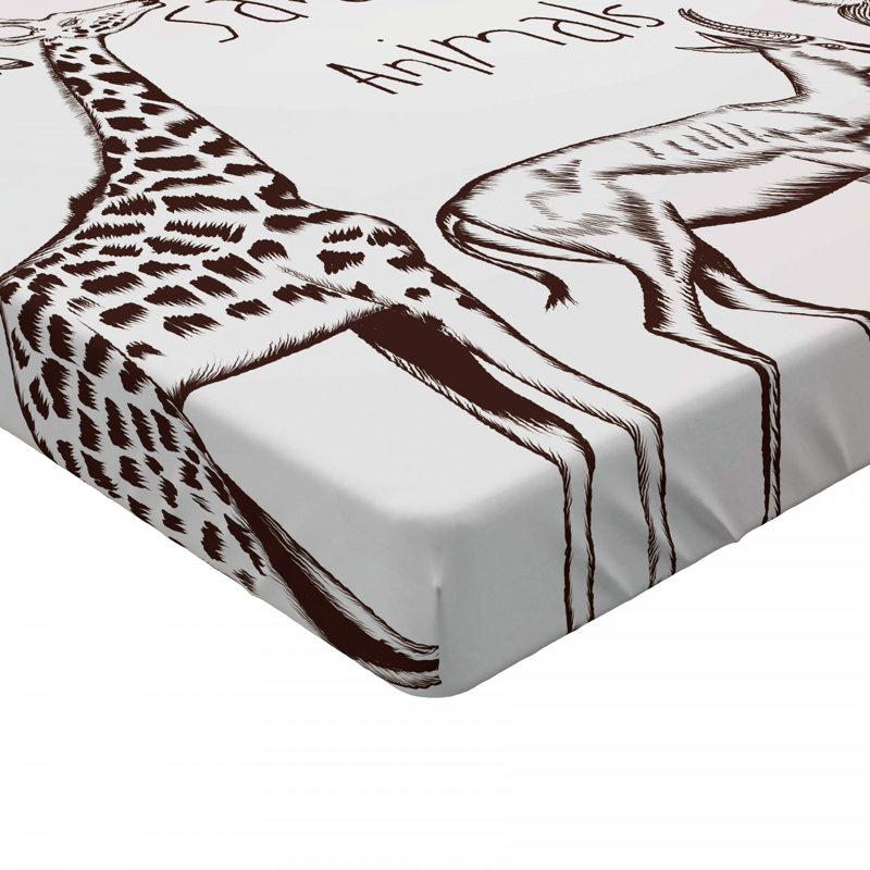 Drap-housse en microfibre Safari, Double