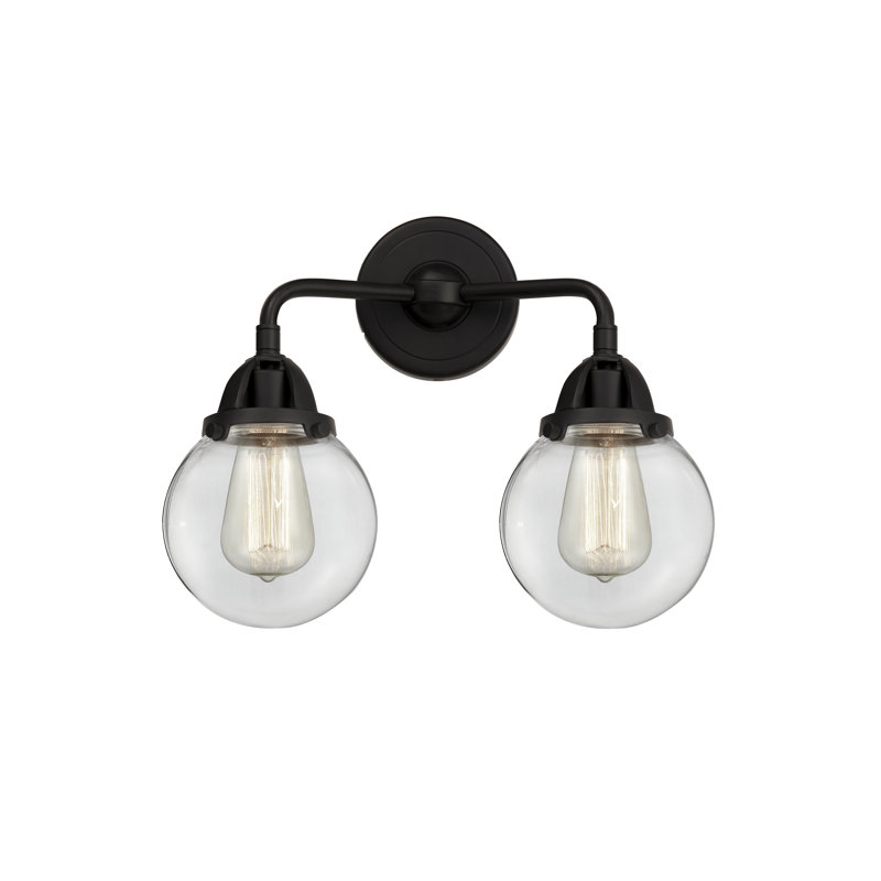Shauna 2 - Light Vanity Light, Incandescent, Clear, Matte Black
