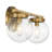 Raelyn 2-Light Dimmable Vanity Light in Natural Brass-2067585217-2067585216