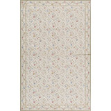 Hand-Knotted High-Quality Beige and Green Area Rug