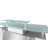 Naftali 1 Person Rectangle Glass Reception Desk