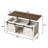 Jaquavion Coffee Table, Farmhouse Lift Top Coffee Table with Hidden Storage and Sliding Barn Door for Living Room-1919002605