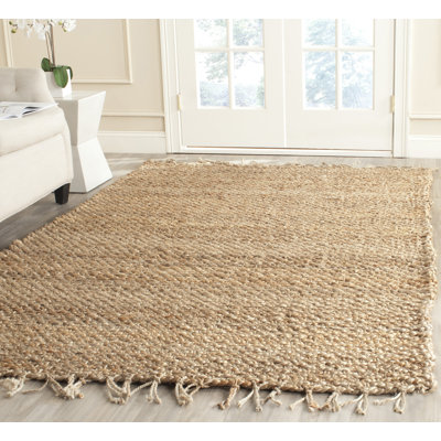 Borrero Hand-Woven Flatweave Jute/Sisal Natural Area Rug
