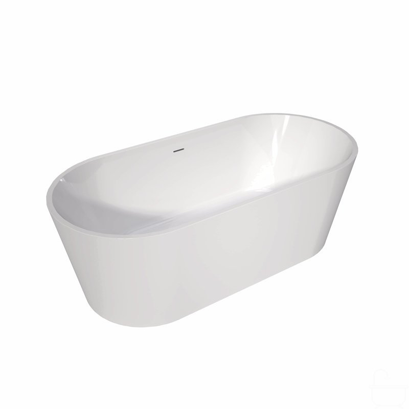 Baignoires autoportantes autoportantes en acrylique 67 po 67 po
