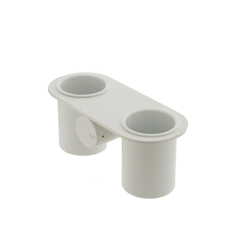 Dot Oval Metal Floating Shelf, White