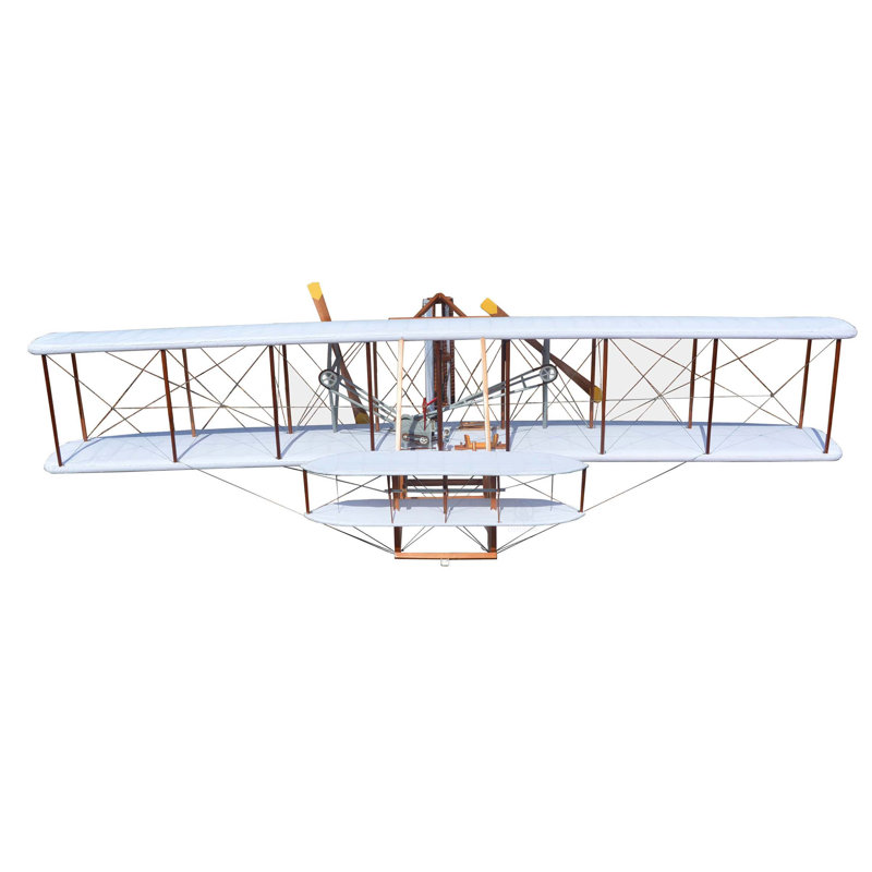 Sculpture en coquillage Wright Brothers, H 10,25 po x l 24,5 po x P 47,5 po