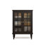Console rectangulaire en bois massif noir