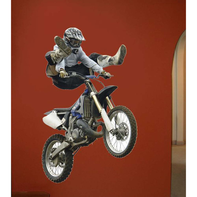 Adhésif décoratif Motocross, H 48 po x l 29,5 po