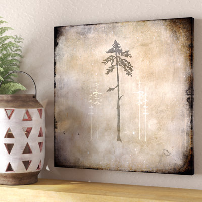 «Moose Lodge 2 - Lodge Pole», impression sur toile tendue