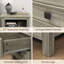 Table de chevet de style champêtre Brigman 18'' L à 2 tiroirs avec station de recharge, table d'appoint-1703381772-1703381774