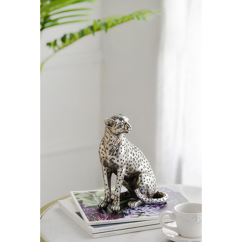 Figurines et sculptures animaux H 8,7 po x l 4,3 po x P 6,9 po, H 8,7 po x l 4,3 po x P 6,9 po, Argent, Gauche