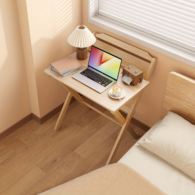 1pc, bureau pliable, bureau d'ordinateur de chevet, petite table de salle à manger simple faisant face au mur, table pliante de chambre à coucher