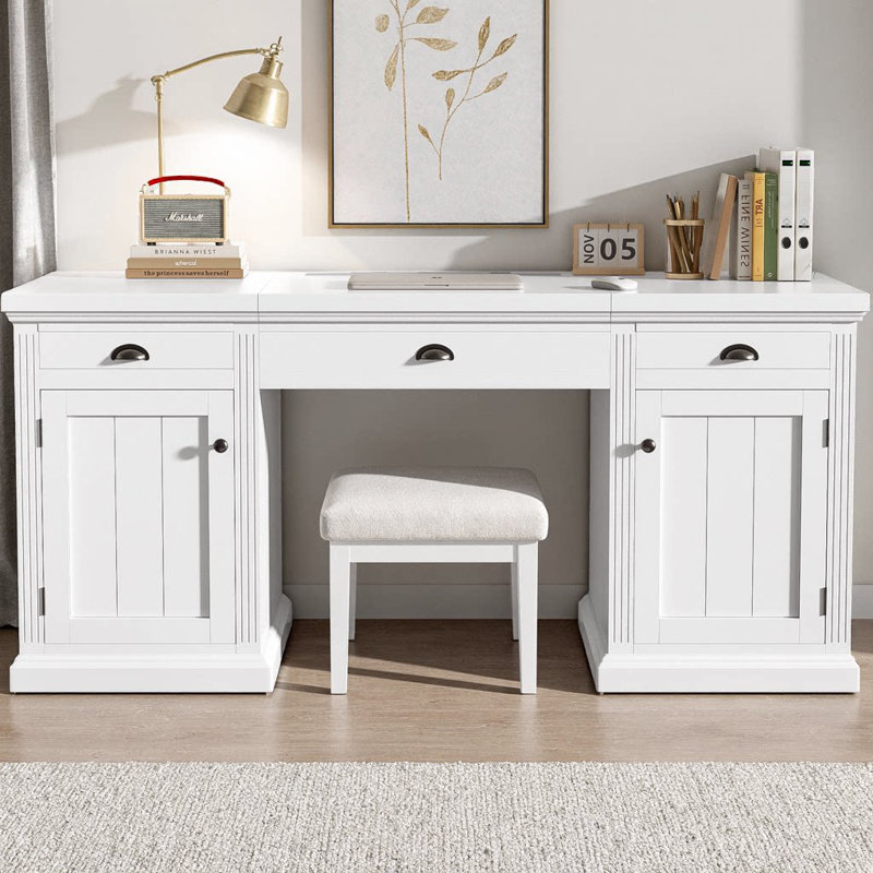 Bureau de direction 67 po moderne (sans les chaises de bureau)