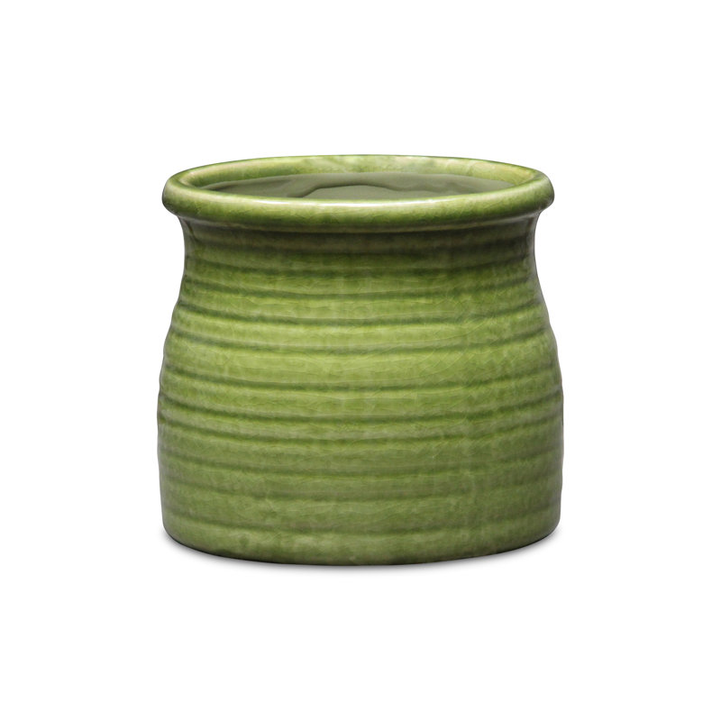Pot à fleurs Miland, Vert, H 4,75 po x l 5 po x P 5 po