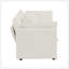 Canapé de causeuse moderne en tissu pour salon, canapé rembourré 2 places à assise profonde de grande taille avec 4 coussins, chenille blanche-118043537