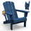 Fauteuil de patio extérieur en PEHD pliable toutes saisons avec porte-gobelet Adirondack