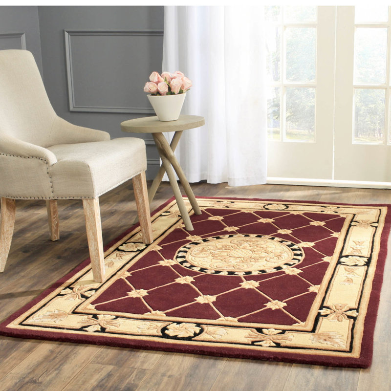 Charleen Oriental Wool Hand Woven Area Rug, Rectangle 152 x 244 cm