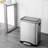 Steel Step On Kitchen Trash Can - 8 Gallons