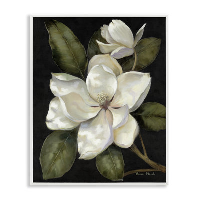 Giclée encadrée Blooming Magnolia Buds, design par Nan