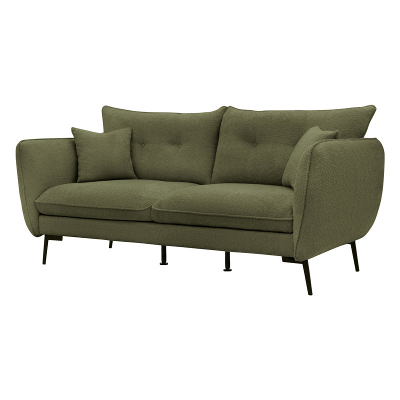 Cara 3 Seater Sofa, Olive Green