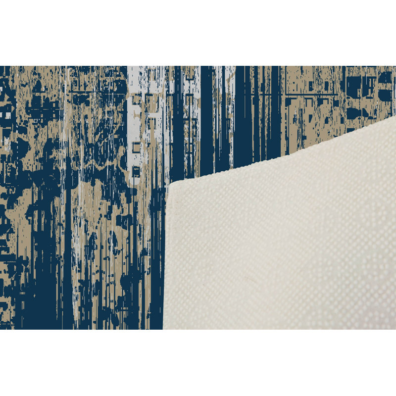 Luxurious Woven Carpet 5.2 x 7.5 ft, 100% Polyester, 0.4 in Pile Height | Antibacterial, Non-Slip PVC Dot Underside, Machine Washable | Elegant 3D Digital Print Design, Perfect for Living Room & Bedroom Décor