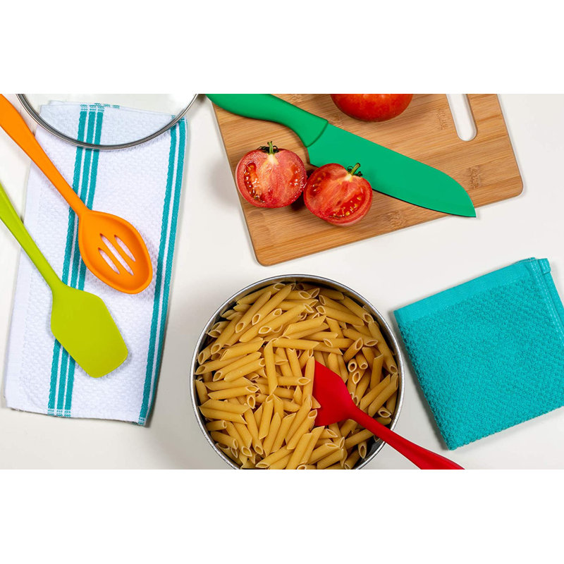 Cotton Waffle Kitchen Towel, Blue